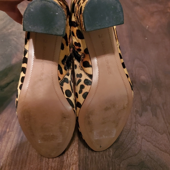 Calf Hair Leopard Print Boots - Picture 4 of 4